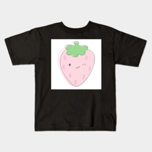 Cute Kawaii Strawberry Kids T-Shirt